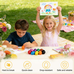 Canscci 12 bright colors provide rich options for Easter art.