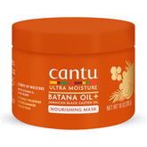 Cantu Ultra Moisture Mask jar with Batana Oil for deep conditioning curls.