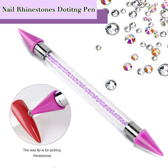 CANVALITE nail art tools with tweezers and rhinestone picker for precise placement.