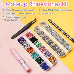 CANVALITE AB and clear nail gems in diverse sizes for dazzling nail art