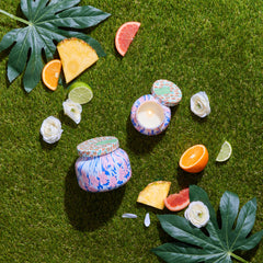 Capri Blue Pattern Play floral design enhances home decor with style.