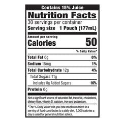 Capri Sun Fruit Punch 30-count box, ideal for school lunches.