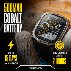 CARBINOX Edge worn on the wrist for secure all-day comfort during activity.