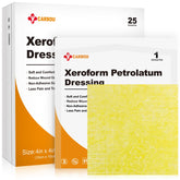CARBOU 4x4 Xeroform dressing pack, sterile packaging for convenient wound care