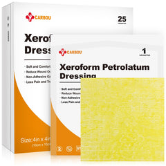 CARBOU 4x4 Xeroform dressing pack, sterile packaging for convenient wound care