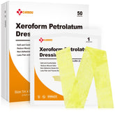 CARBOU Xeroform dressing in sterile 1x8 pack for safe wound care.