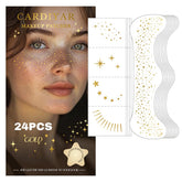 Cardiyar Glitter Freckles gold big patches for bold festival makeup