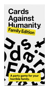 Cards Against Humanity Family Edition box front, ideal for family game night.