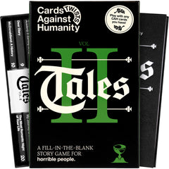 Cards Against Humanity Tales Vol. 2 cover, perfect for lively game nights and social storytelling.