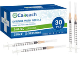 Careach 30-pack 1mL syringe for precise volume control