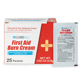 CareAll first-aid burn cream foil packet for portable minor burn relief