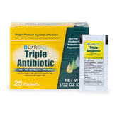 CareAll Triple Antibiotic Ointment foil packet provides quick protection for minor cuts.