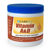 CareAll Vitamin A&D ointment jar front with creamy moisture barrier