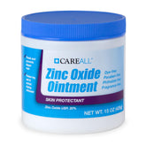 CareAll zinc oxide ointment jar with 20% formula for diaper rash protection and moisture barrier.