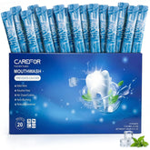 CAREFOR Mouthwash travel-size icy mint packets for on-the-go freshness