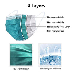 Caremore 4-ply mask with nose clip for a light seal on the bridge