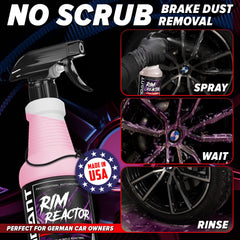 Carfidant Rim Reactor safe for aluminum and chrome finishes.