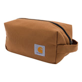 Carhartt durable travel kit main-compartment view shows organized space for toiletries.