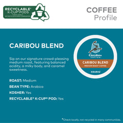 Caramel sweetness from Central American varieties accents the Caribou Blend aroma.