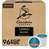Caribou Blend K-Cup pod for Keurig machines delivers a balanced morning brew.
