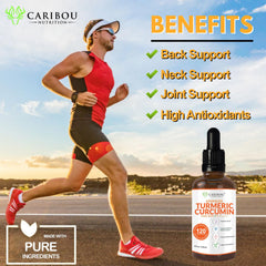 Caribou Nutrition turmeric with ginger and lecithin for antioxidant support.