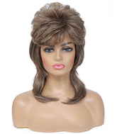 Cariniss synthetic wig shoulder-length close-up with natural texture for daily wear.