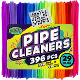 Carl & Kay Supply Co. 348 pipe cleaners in 29 colors for vibrant kids crafts.
