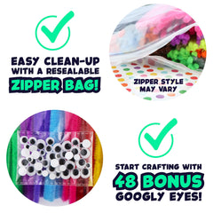 Carl & Kay Supply Co. flexible chenille stems for reusable crafts.