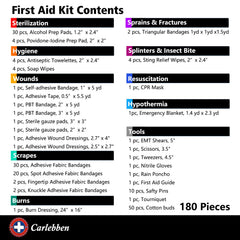Carlebben EMT Pouch water-resistant fabric protects contents.