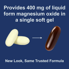 Pouring Carlson Magnesium Gels from bottle into a glass