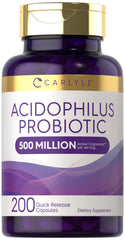 Carlyle Acidophilus bottle front for easy daily probiotic support