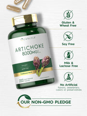 Carlyle Artichoke Extract label and ingredients, clear sourcing information.