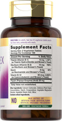 Carlyle B-Complex label close-up showing ingredients and vegetarian formula.