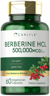 Carlyle Berberine HCl bottle front view for daily wellness
