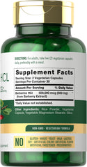 Carlyle Berberine HCl label close-up emphasizes potency