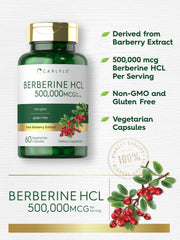 Carlyle Berberine HCl bottle with serving scoop for easy dosage