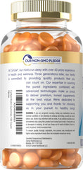 Gummies texture closeup highlights chewy peach treats.