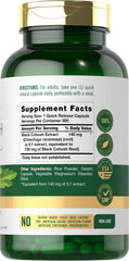 Carlyle Black Cohosh bottle close-up highlighting quality-tested formula.
