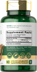 Bottle label shows non-GMO and gluten-free ingredients for mindful shoppers.