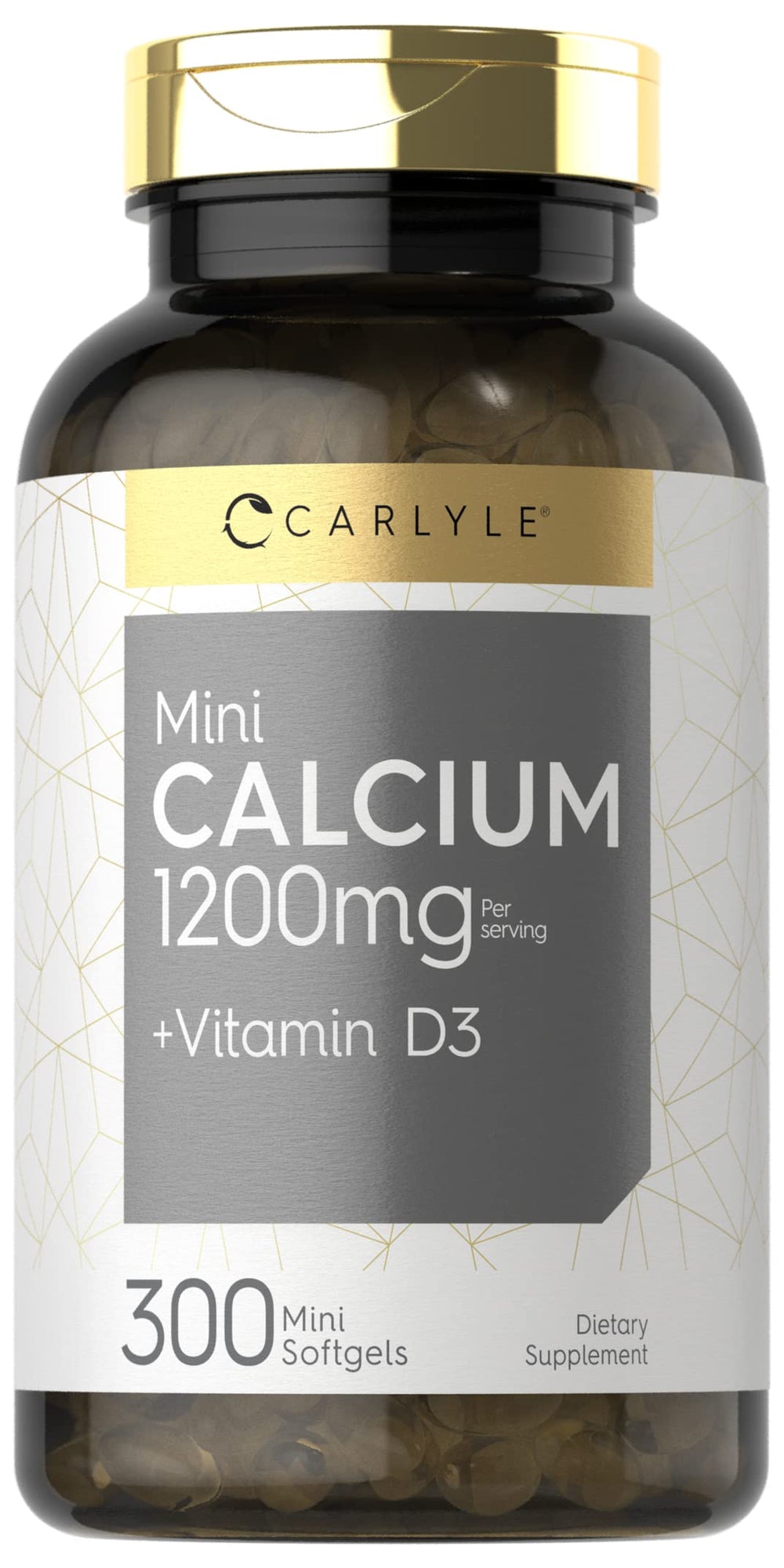 Carlyle Calcium 1200 mg bottle front showing the label for brand recognition.