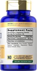 Carlyle CoQ10 200mg Mega Q-Sorb capsules ready for daily use