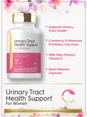 Carlyle D-Mannose and Cranberry Extract blend visual emphasizing key ingredients.