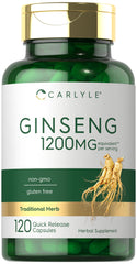 Carlyle Ginseng Extract bottle on white background for daily wellness