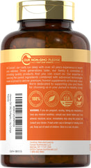 Closeup of Carlyle hemp oil capsules softgels