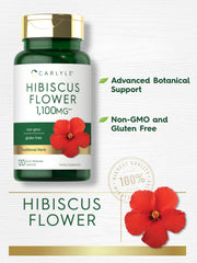 Carlyle Hibiscus label design, trusted quality and allergen-free claim