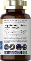 Carlyle Iron tablets coated for easy swallowing and absorption.