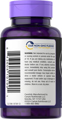 Carlyle Melatonin label showing vegetarian and non-GMO formulation