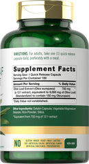 Carlyle Olive Leaf Extract capsules close-up shows uniform high-potency pills