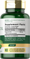 Carlyle Peppermint Oil Capsules softgels, easy-to-swallow for daytime use.