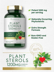 Carlyle Plant Sterols gluten-free label emphasizes safe, allergen-conscious choices.